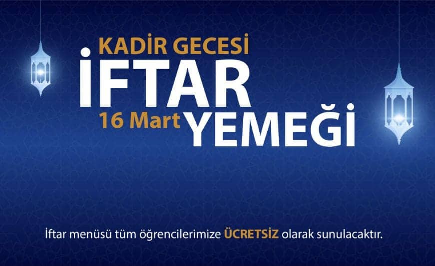 Anadolu Üniversitesi Kadir Gecesi’nde Öğrenciler İçin Ücretsiz İftar Programı Düzenliyor