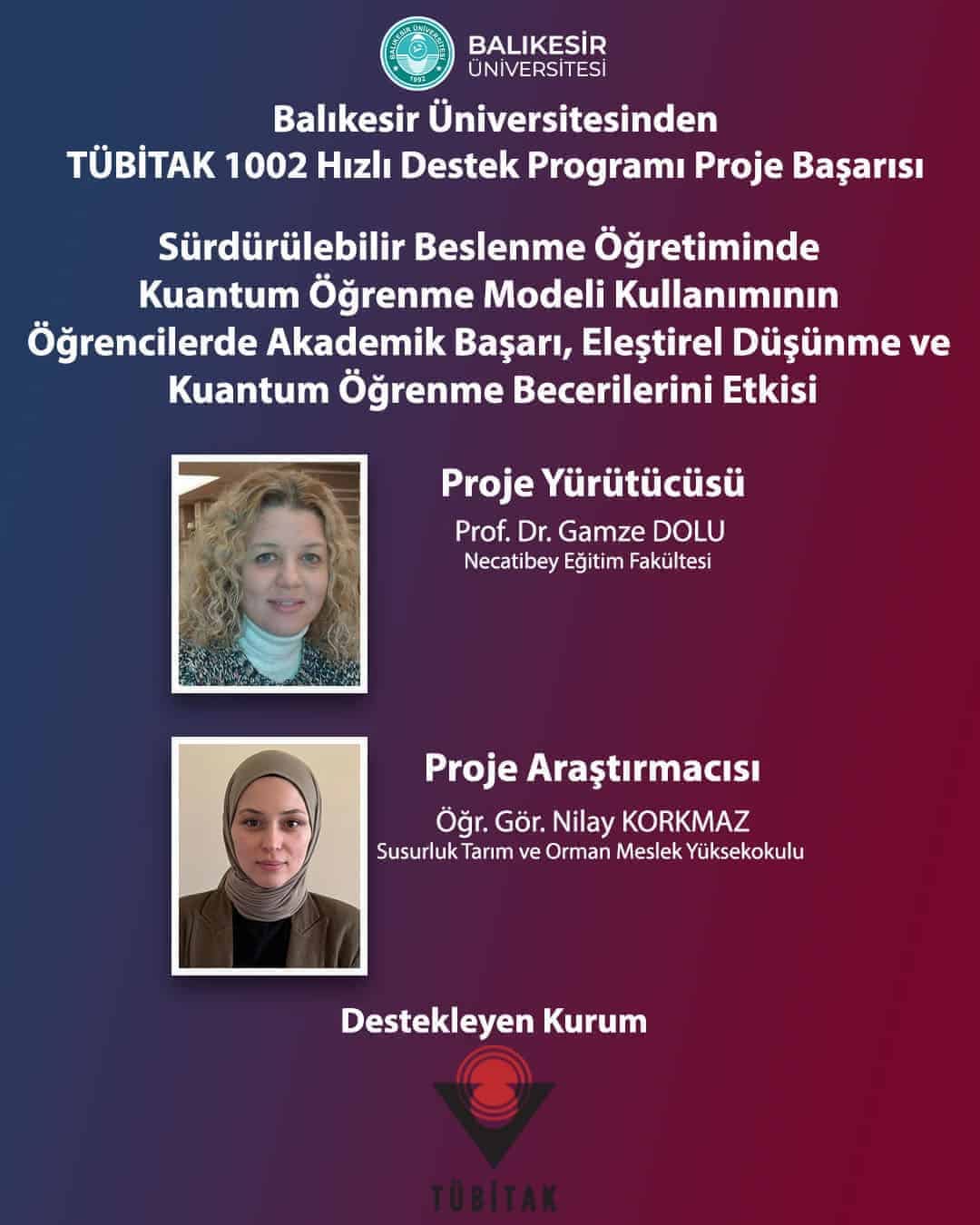 Balıkesir Üniversitesi Proje Ekibi Başarılarından Dolayı Tebrik Edildi