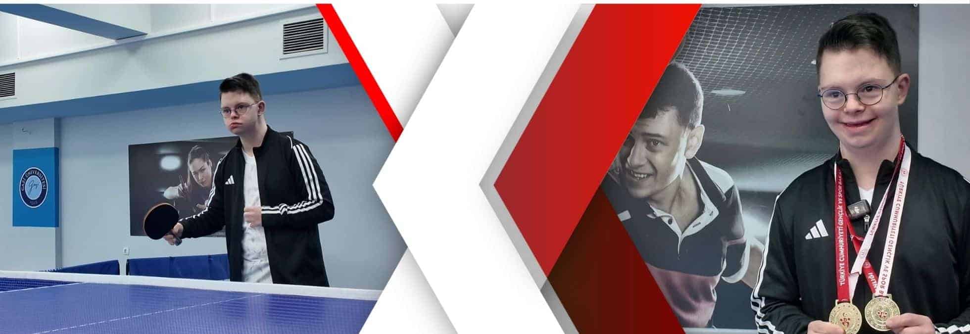 Down sendromlu öğrenci Alihan Akgün, spor alanındaki başarılarıyla örnek oluyor