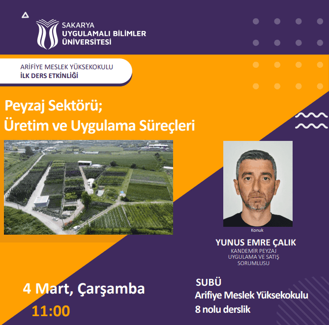 Arifiye MYO’da Peyzajda Üretim ve Uygulama Deneyimlerine Dair Söyleşi Yapıldı