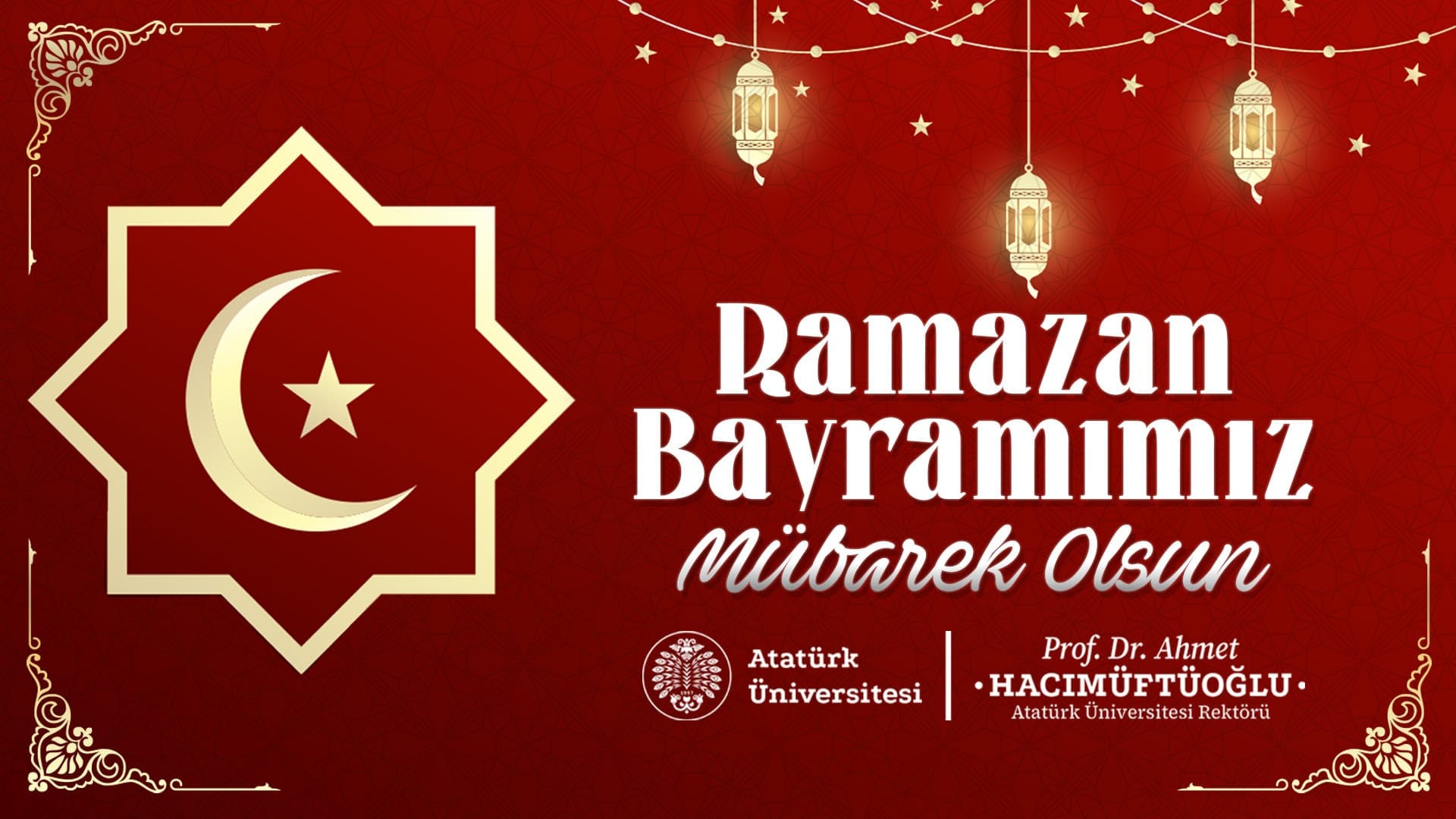 Rektör Prof. Dr. Hacımüftüoğlu’ndan Ramazan Bayramı’na Özel Birlik ve Dayanışma Mesajı