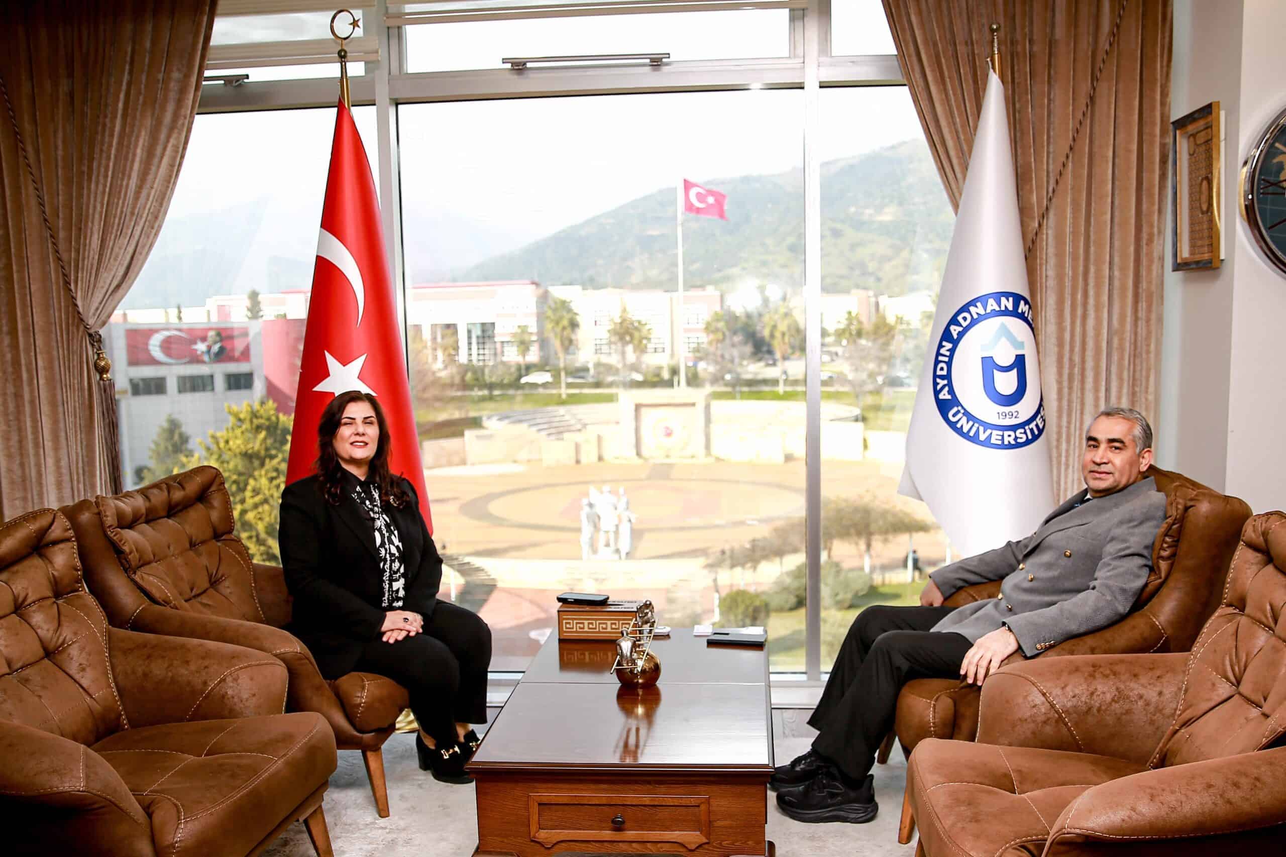 ADÜ Rektörü, Özlem Çerçioğlu ile Üniversite-Belediye İş Birliğini Görüştü