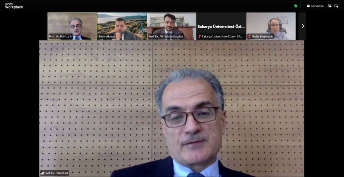 Sakarya Üniversitesi ile Uluslararası Saraybosna Üniversitesi Çevrim İçi İş Birliği Toplantısında Yeni Projeler Masaya Yatırıldı