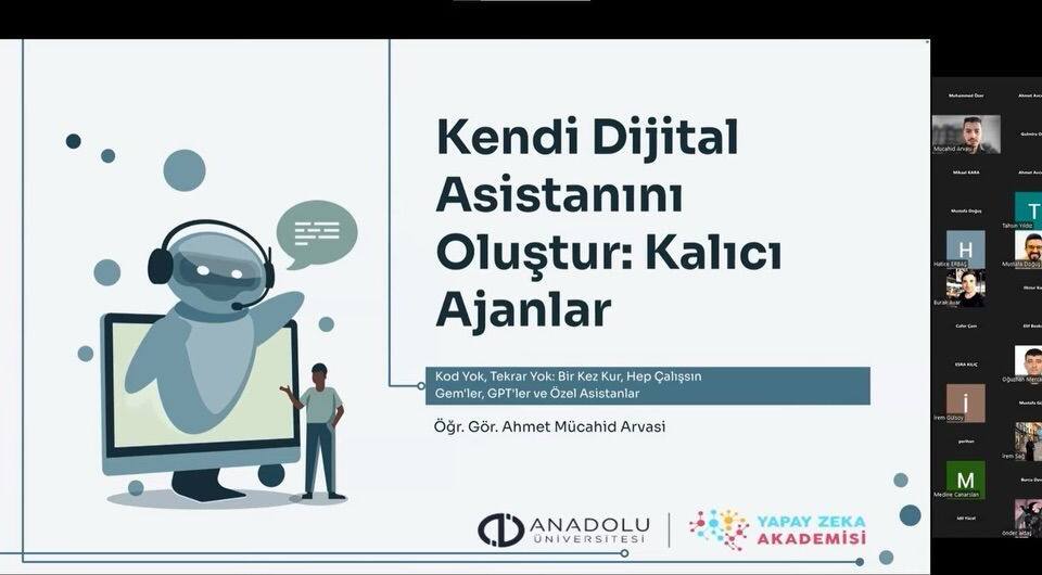 Anadolu Üniversitesi Yapay Zekâ Akademisi'nde İlk Dönem Online Eğitim Tamamlandı